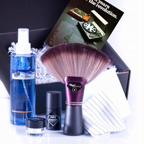 Zestaw Premium do płyt winylowych i igły gramofonu spray, pędzel, stylus cleaner VinylSpot.jpeg