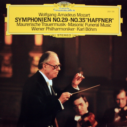 W.A.Mozart – Symfonie nr 29 i 35 „Haffner”, Muzyka żałobna masońska – Karl Böhm – Wiener Philharmoniker