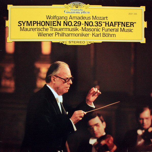 W.A.Mozart – Symfonie nr 29 i 35 „Haffner”, Muzyka żałobna masońska – Karl Böhm – Wiener Philharmoniker