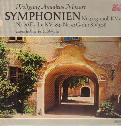 W.A.Mozart – Symfonie nr 40, 26, 32 – Jochum/Lehmann – Bavarian Radio Symphony Orchestra