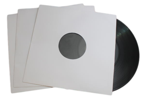 Koperta wewnętrzna 12" (LP) papier + HDPE biała – 10 szt. – vinylspot