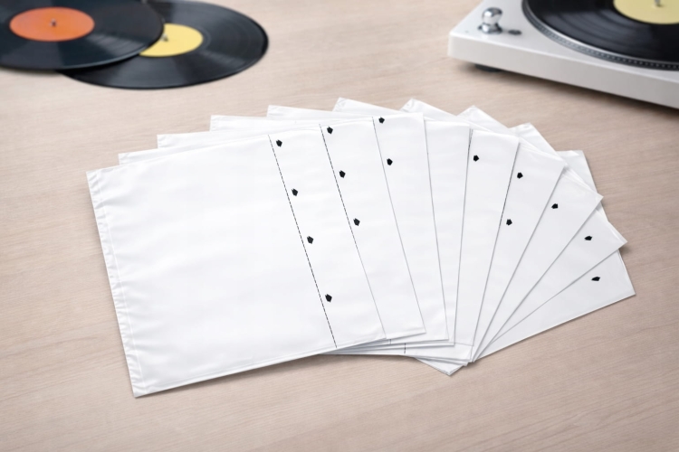Koperta wewnętrzna Mofi Style 12" (LP) HDPE + papier ryżowy biały – 10 szt. VinylSpot.jpeg