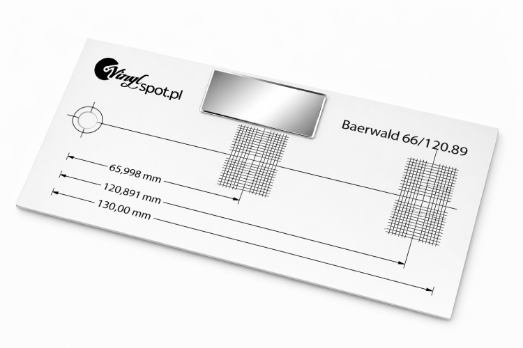 Szablon do ustawiania gramofonu (protractor do kalibracji wkładki) – vinylspot